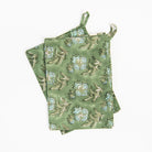 Elowen Block Print Tea Towels, Set of 2 on a white background at Addison West