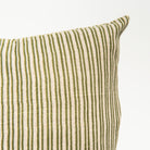 Wren Green Pillow on a white background at Addison West