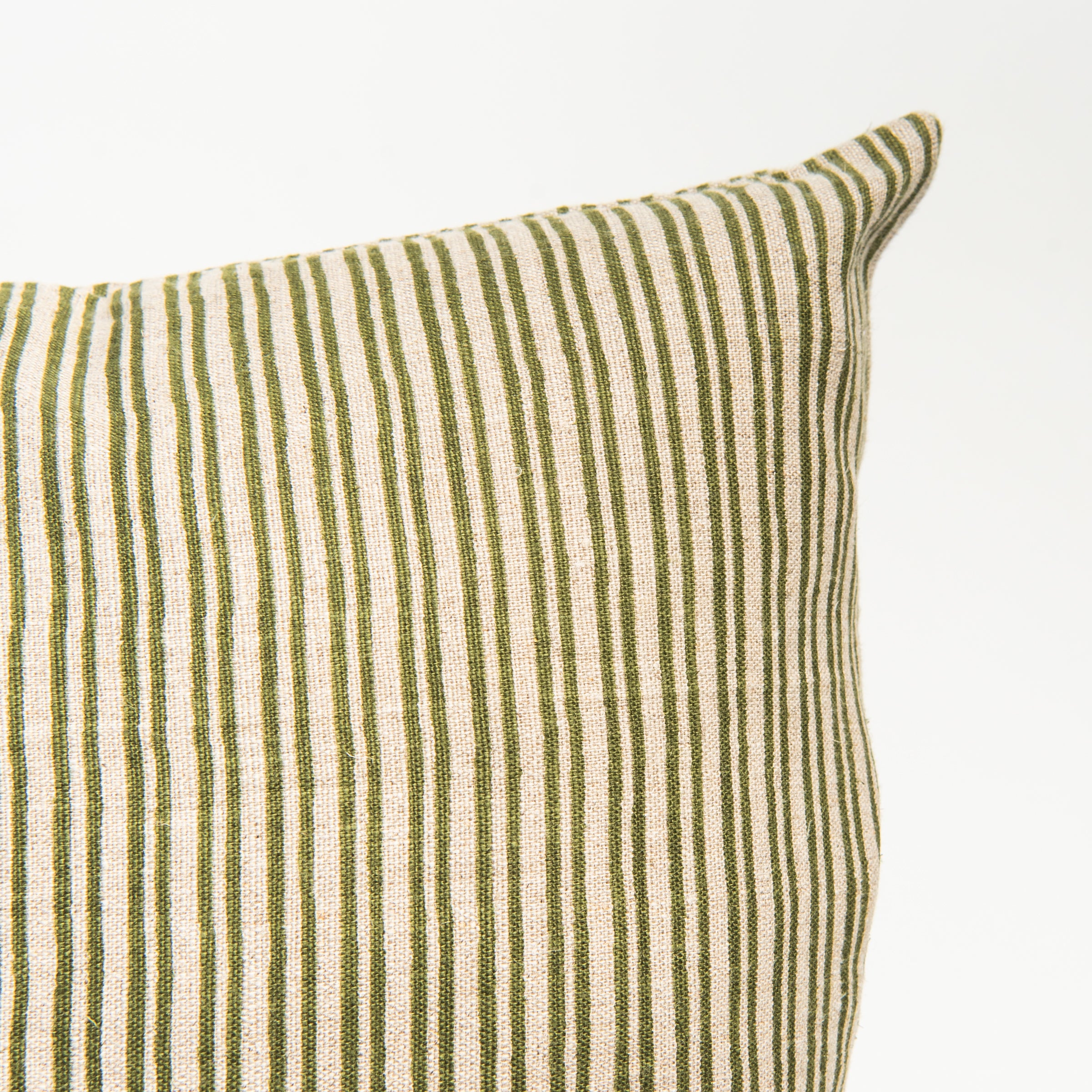 Wren Green Pillow on a white background at Addison West