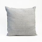 Lina Linen 24" Pillow in Grey on a white background at Addison West