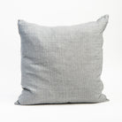 Lina Linen 24" Pillow in Grey on a white background at Addison West