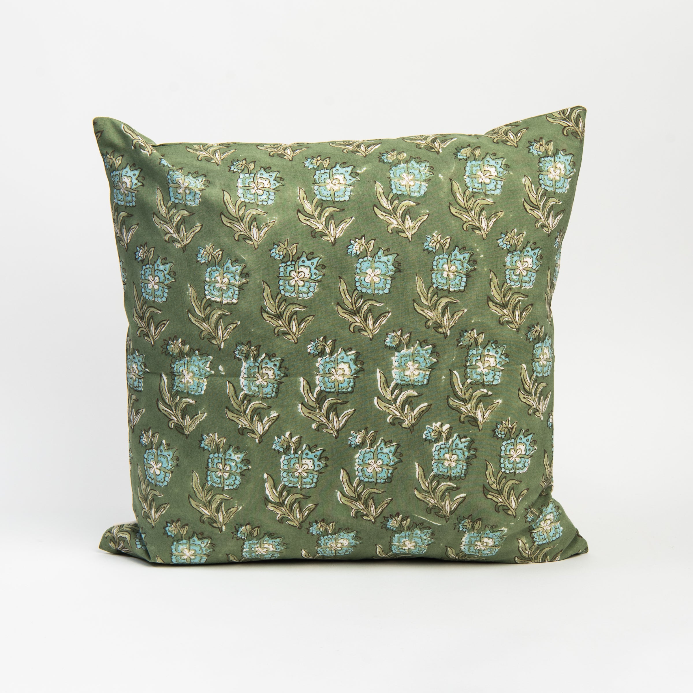 Elowen Block Print Pillow on a white background at Addison West