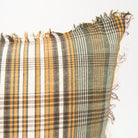 Herbalist Plaid Throw Pillow on a white background at Addison West