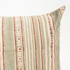 Haven Block Print 16" x 24" Lumbar Pillow on a white background at Addison West