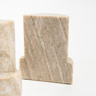 Marble Column Bookends on a white background at Addison West