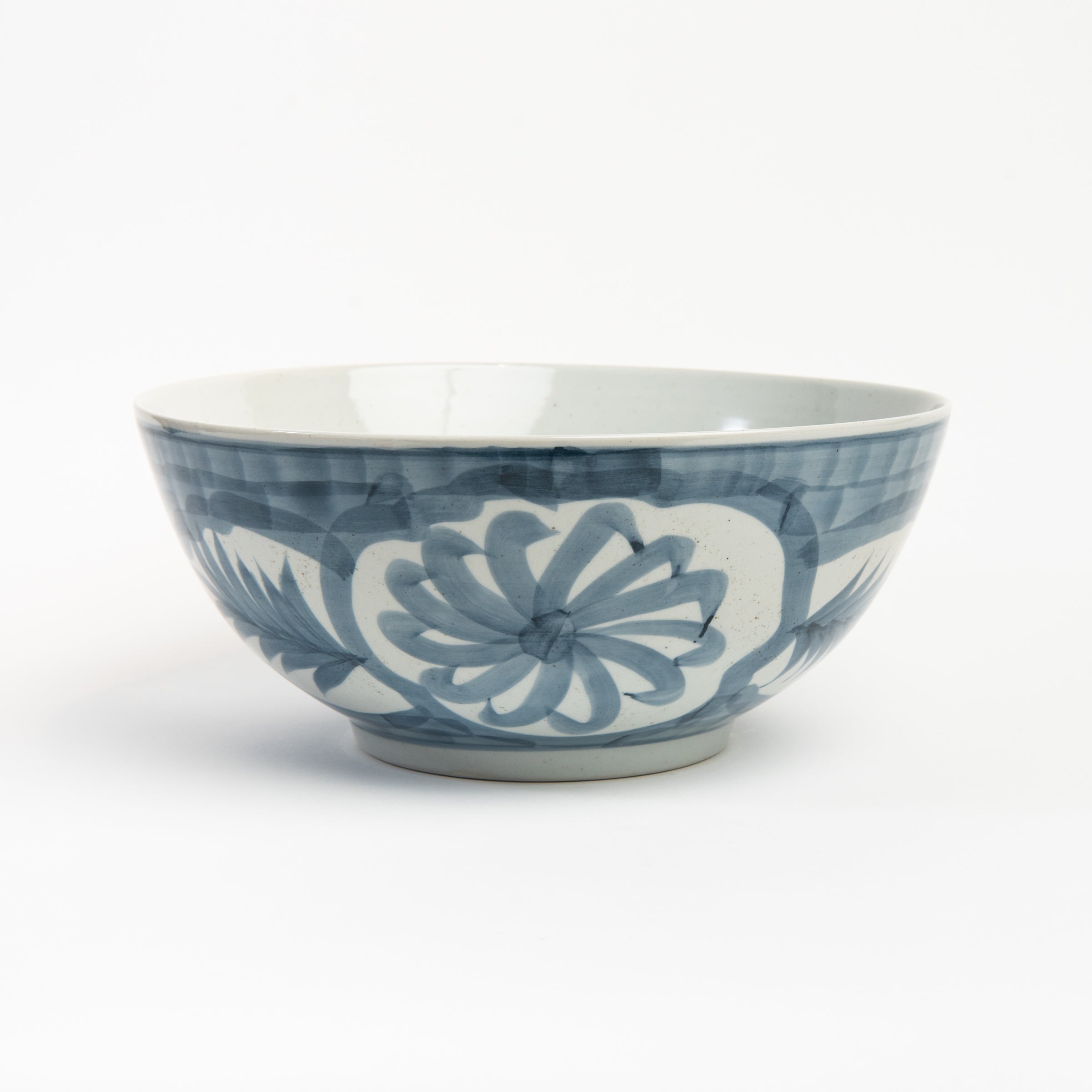 Dapper Hand Painted Bowl on a white background at Addison West