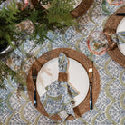 Rattan Oval Napkin Rings, Set of 4 on a table at Addison West