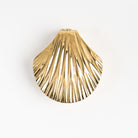 Antiqued Brass Sea Shell Trinket Box on a white background at Addison West