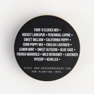 Wildflower Seeds 'Deer Resistant Mix' Tin on a white background at Addison West