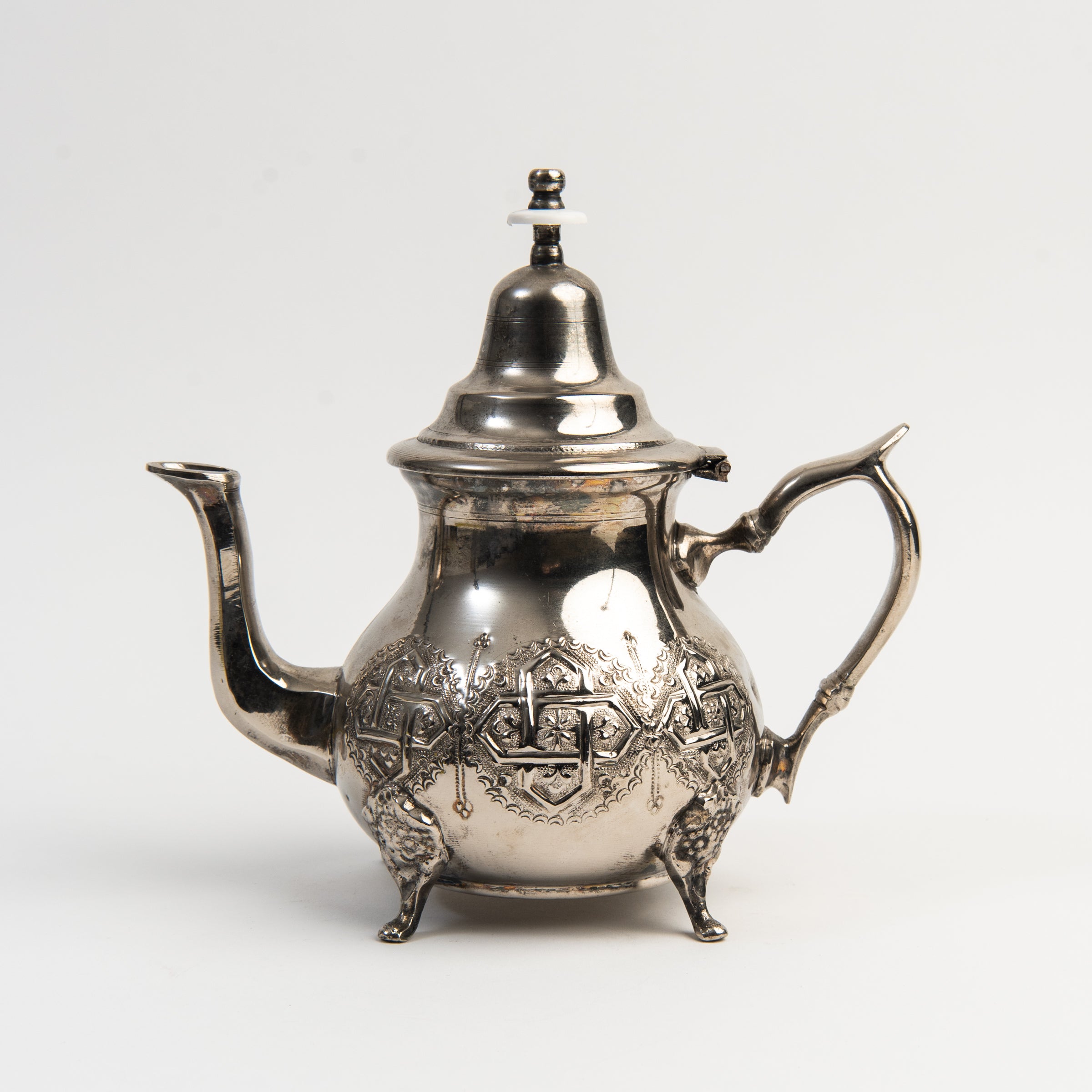 Vintage Maill Chort Tea Pot on a white background at Addison West