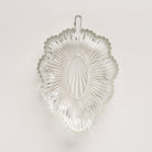 Vintage 30s Glass Leaf Dish on a white background at Addison West
