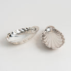French Silver Shell Tray on a white background at Addison West