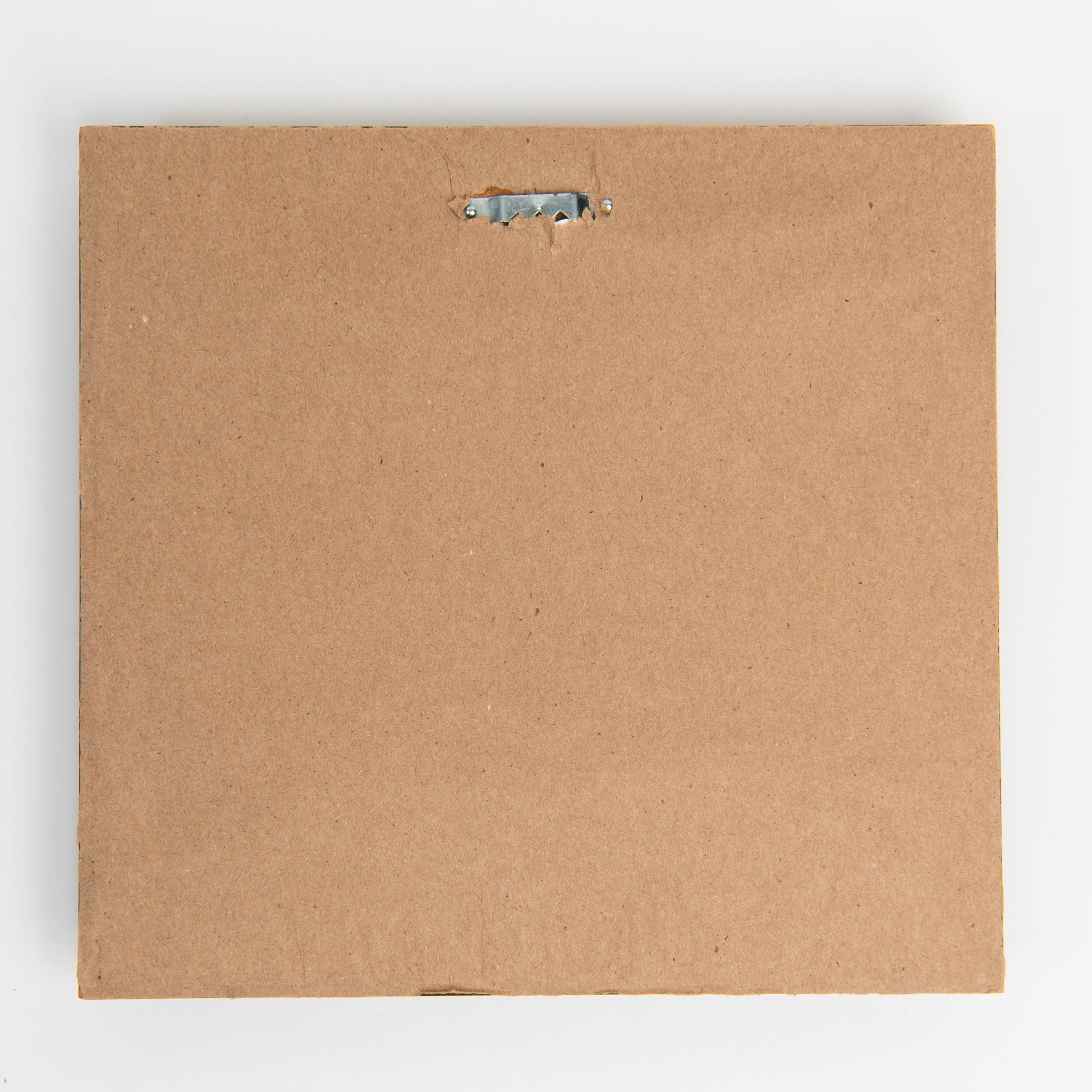 Back of Vintage Needlepoint Wall Hanging on a white background at Addison West