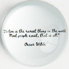 Oscar Wilde Quote Paperweight on a white background at Addison West