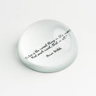 Oscar Wilde Quote Paperweight on a white background at Addison West