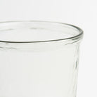 Banded Glass Cylinder vase hurricane on a white background at Addison West