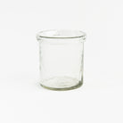 Banded Glass Cylinder vase hurricane on a white background at Addison West