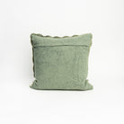 Scalloped Sage 20" Pillow on a white background at Addison West