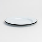 Vintage Enamelware Dinner Plate on a white background at Addison West
