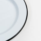 Vintage Enamelware Dinner Plate on a white background at Addison West