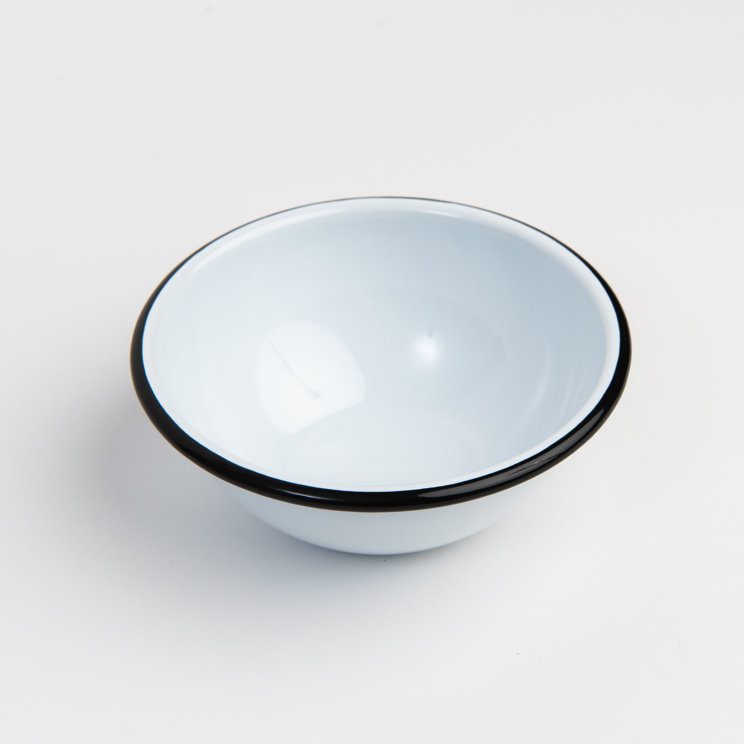 Vintage Enamelware Cereal Bowl on a white background at Addison West