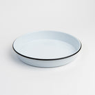 Vintage Round Enamelware Tray on a white background at Addison West