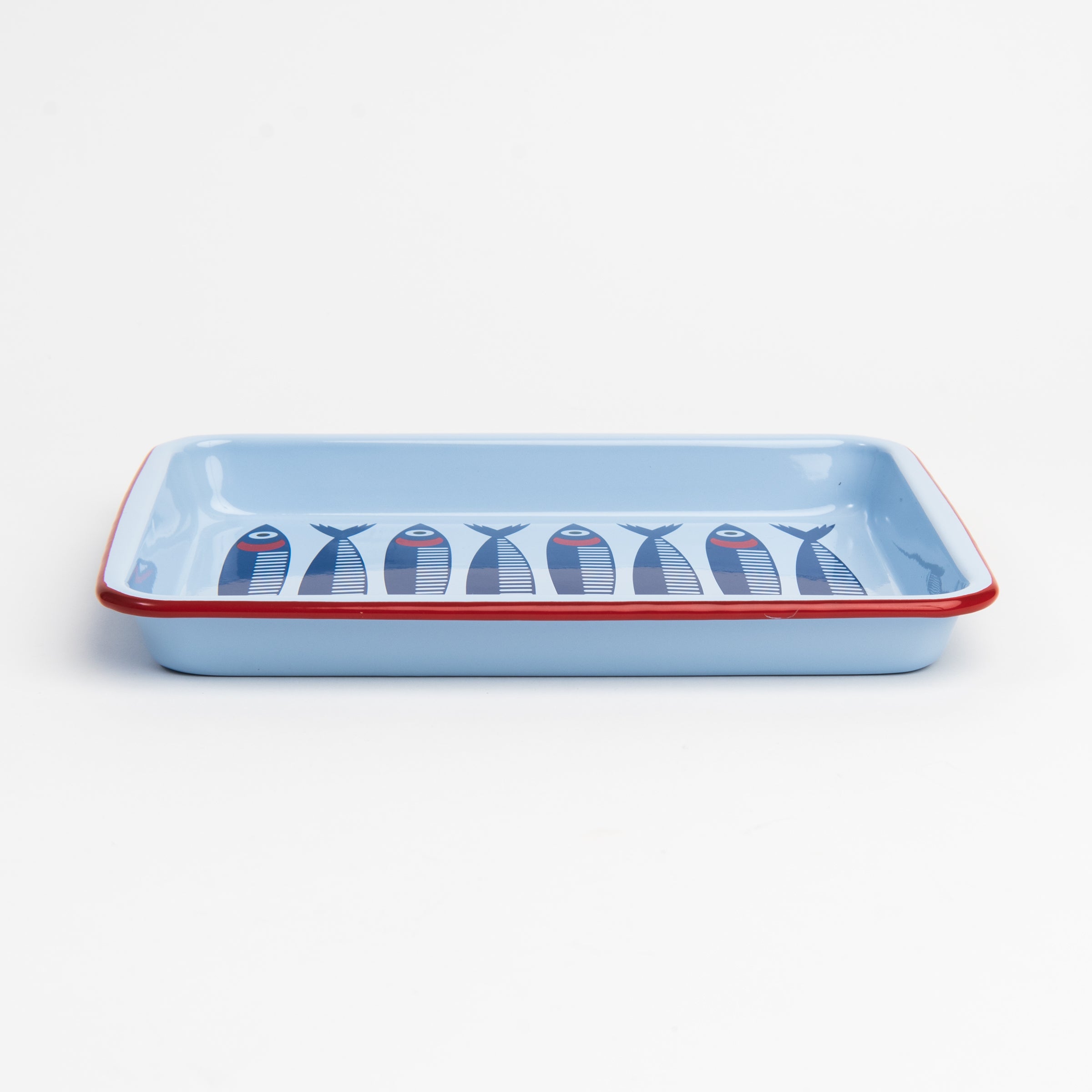 Small Anchovies Rectangle Tray on a white background at Addison West