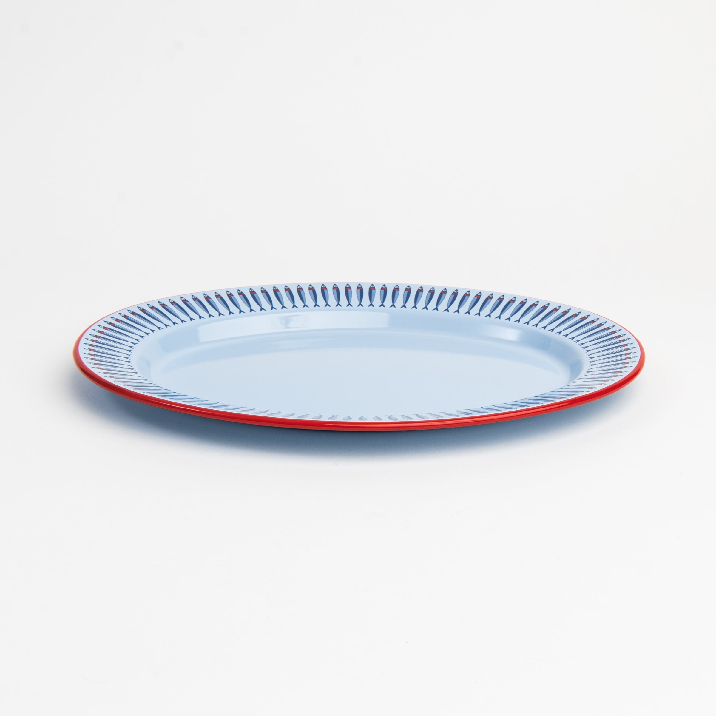 Small Anchovies Oval Tray on a white background at Addison West