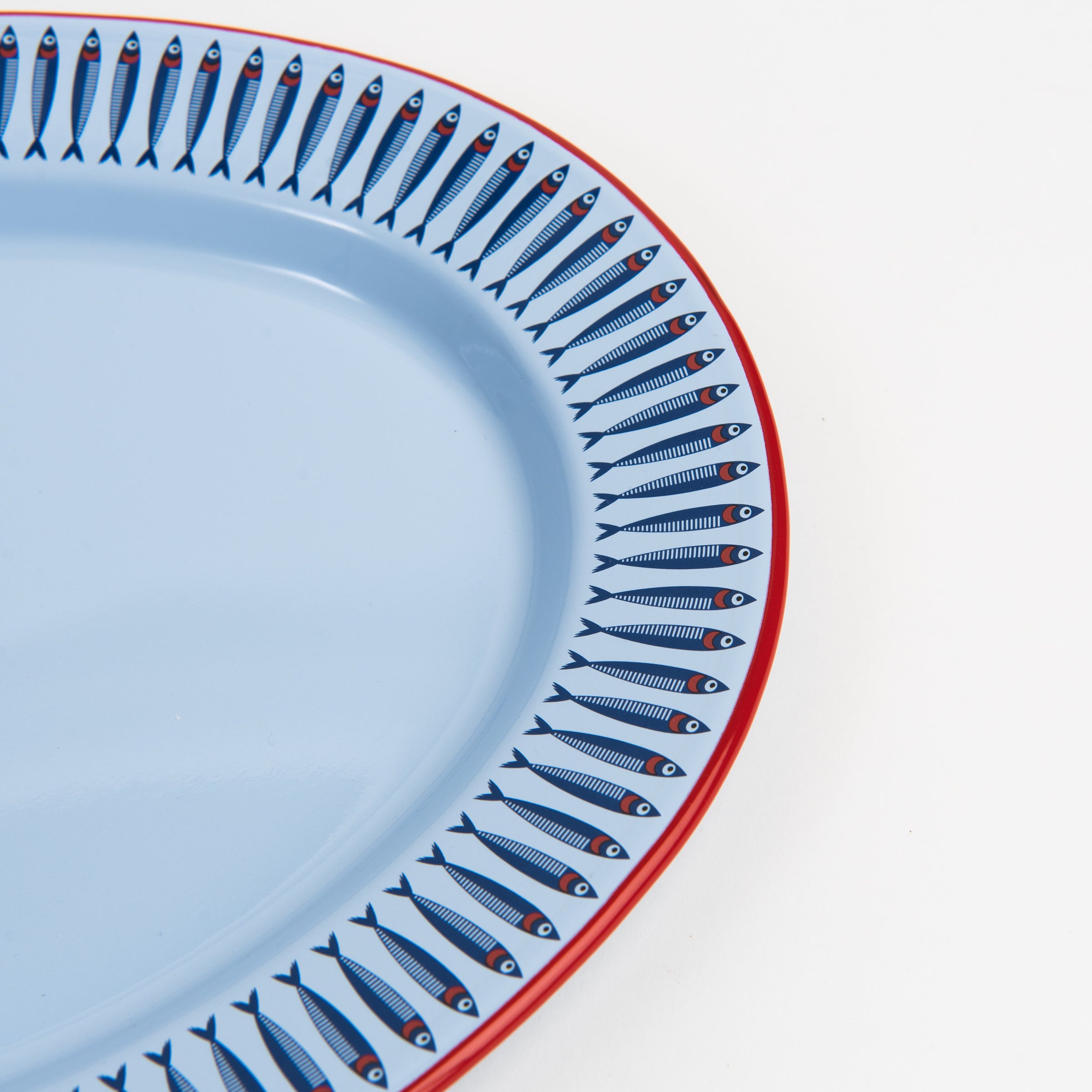 Small Anchovies Oval Tray on a white background at Addison West