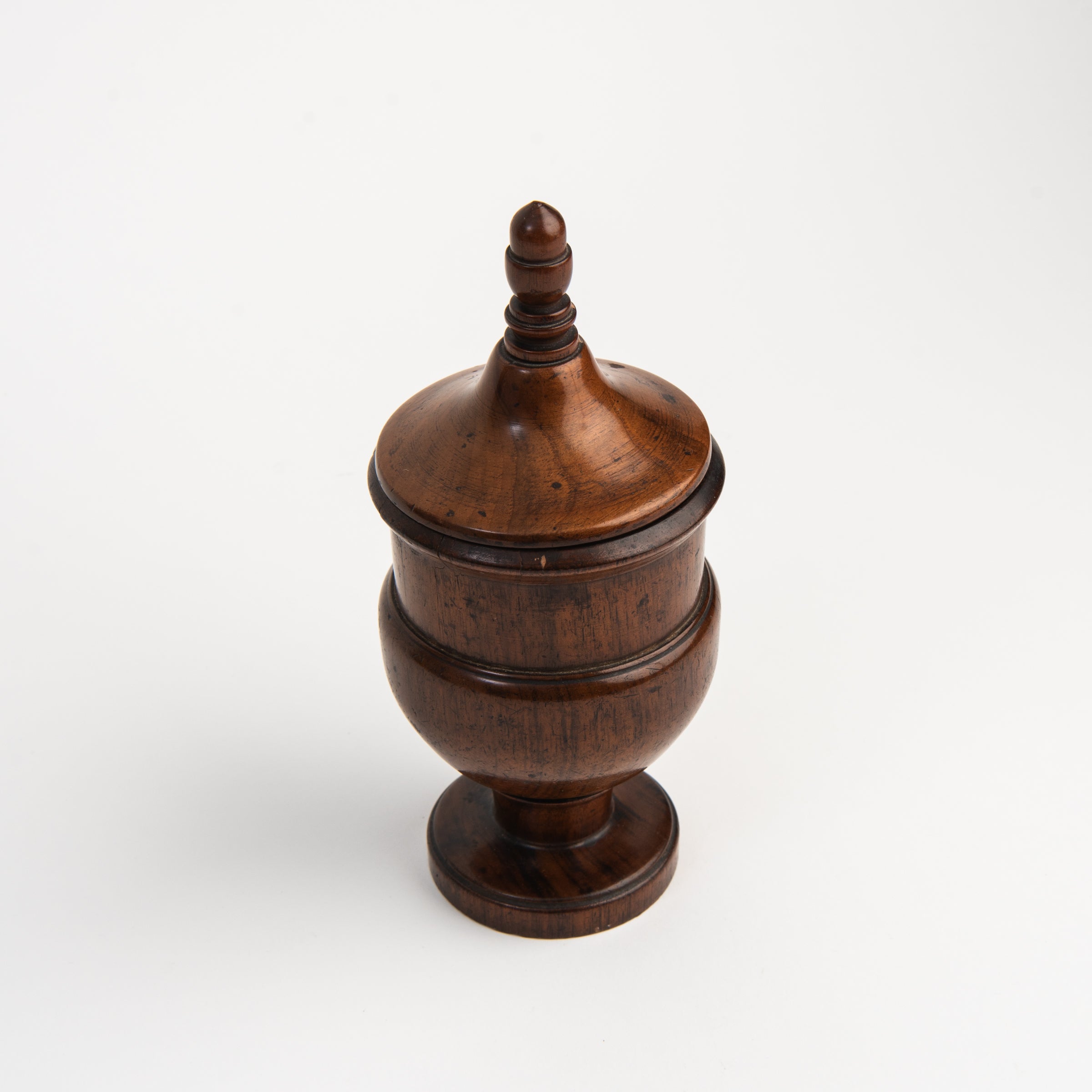 Vintage French Footed Wood Box on a white background at Addison West