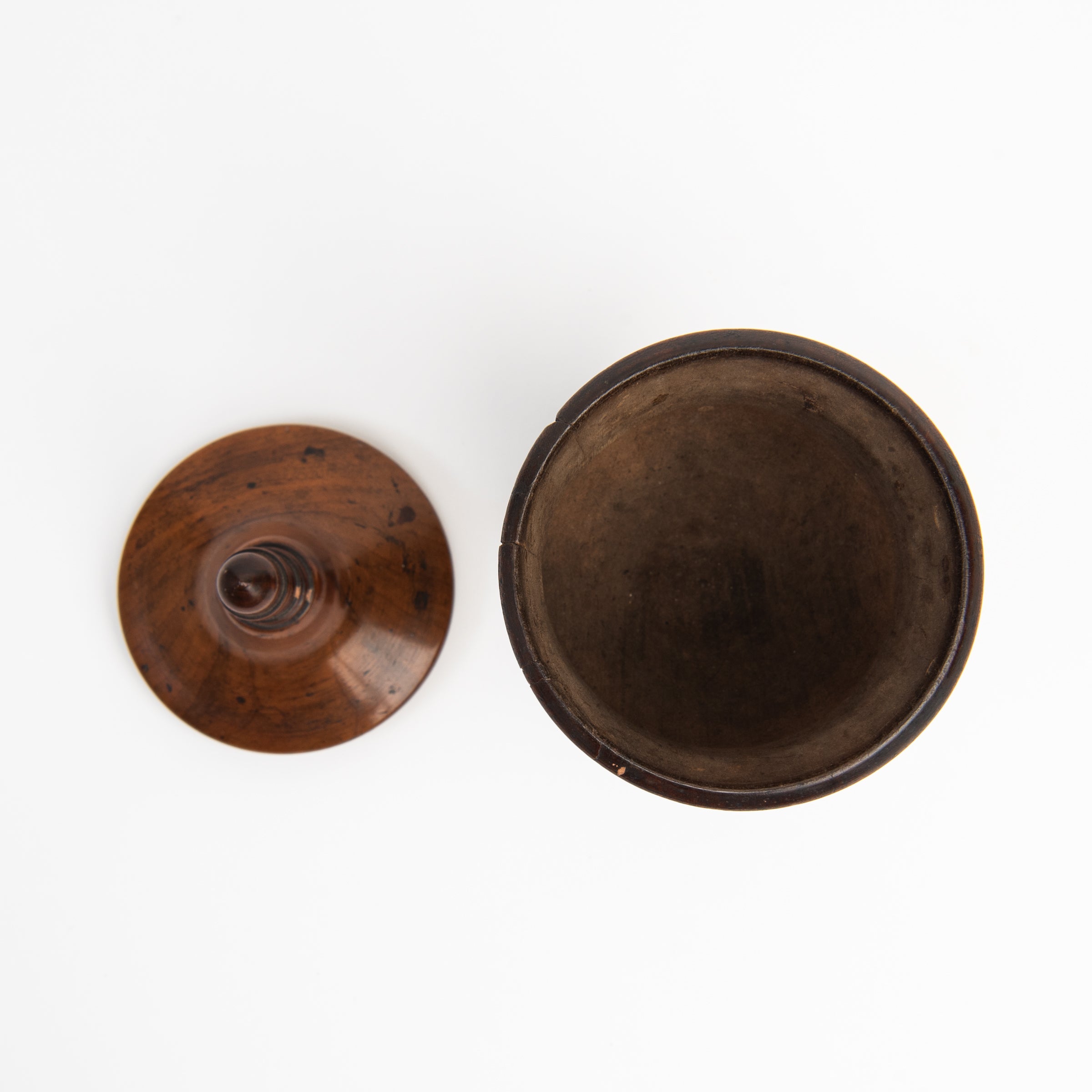 Vintage French Footed Wood Box on a white background at Addison West