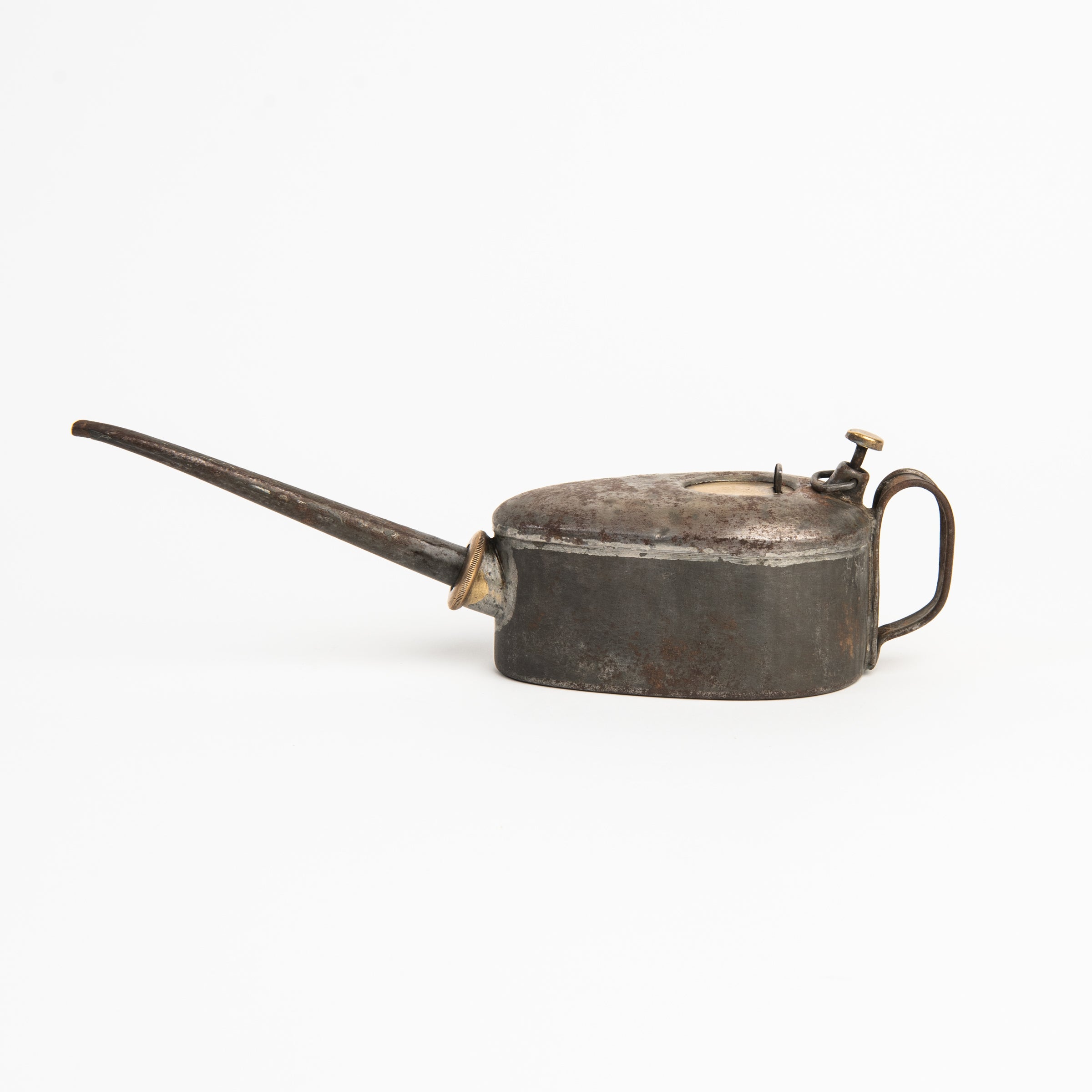 Vintage Oil Can on a white background at Addison West