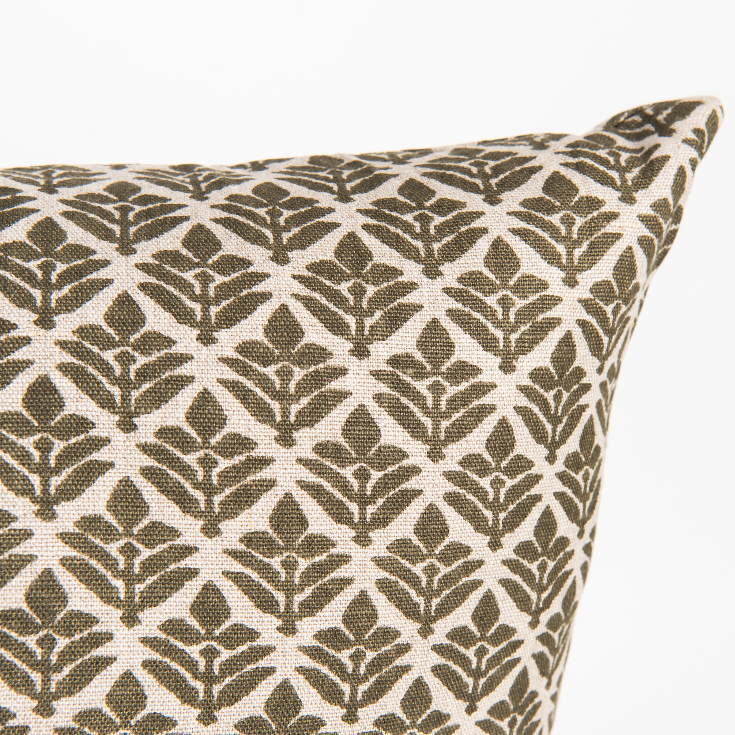 Piper Sage 22" Square Pillow on a white background at Addison West