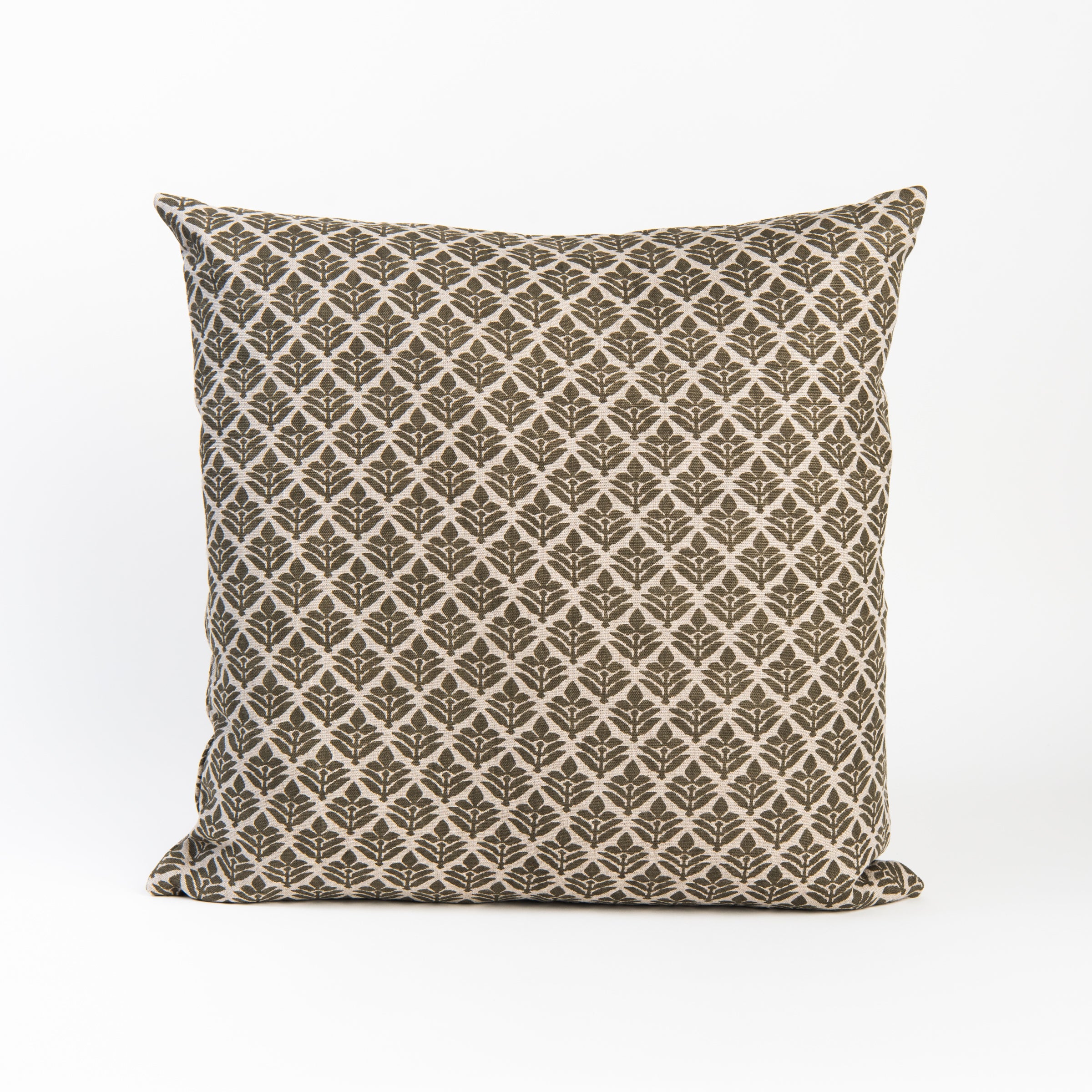 Piper Sage 22" Square Pillow on a white background at Addison West
