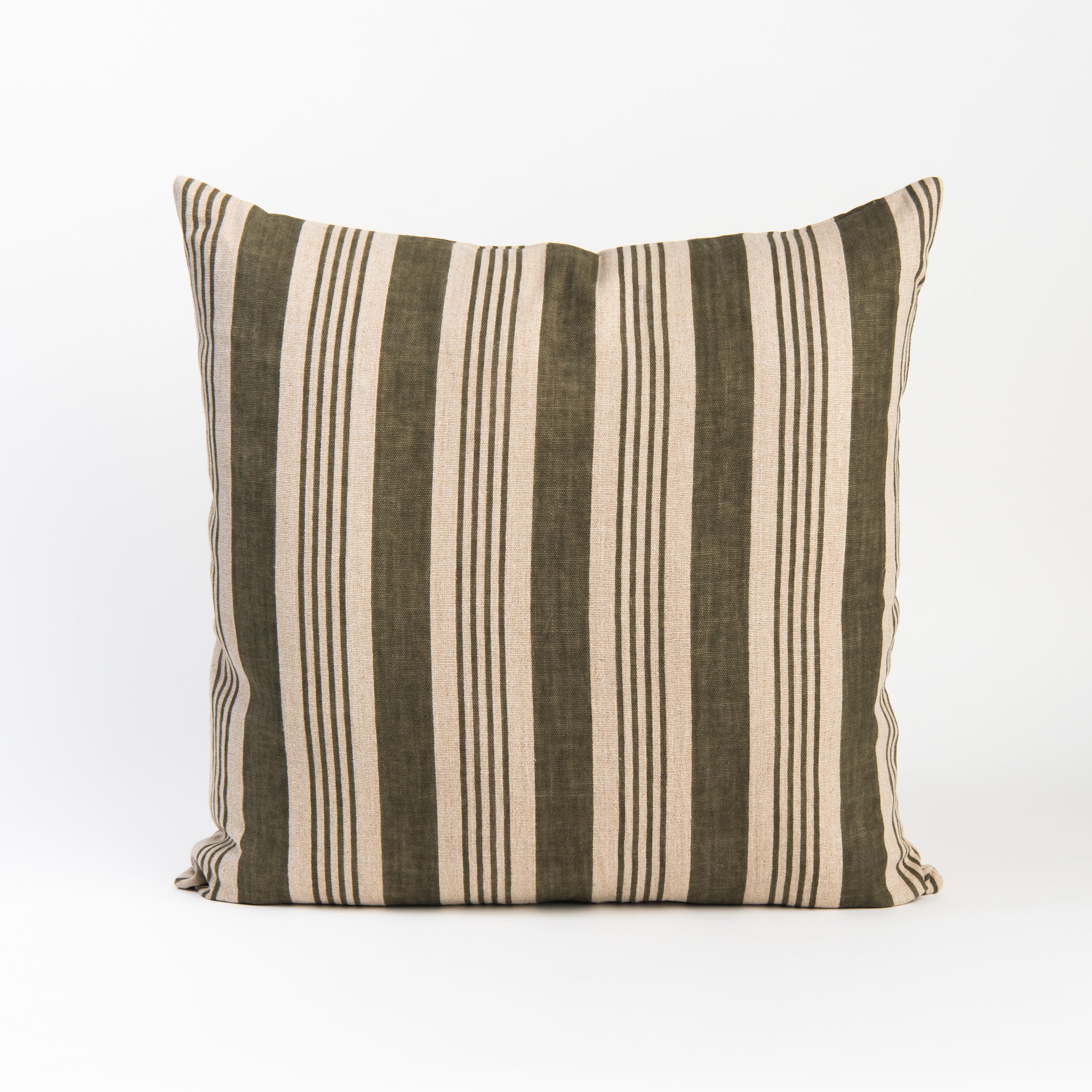 Harbor Green 22' Square Pillow on a white background at Addison West