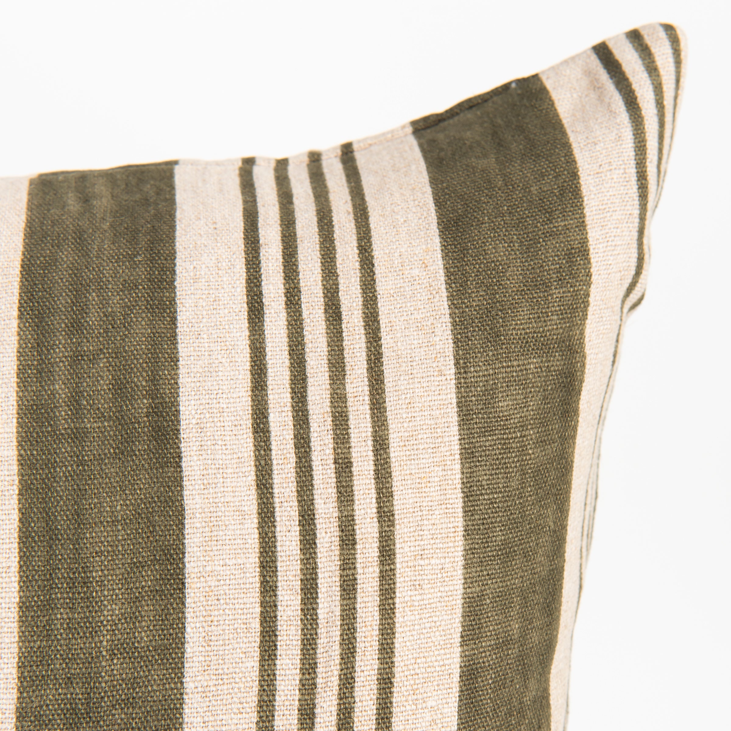 Harbor Green 22' Square Pillow on a white background at Addison West