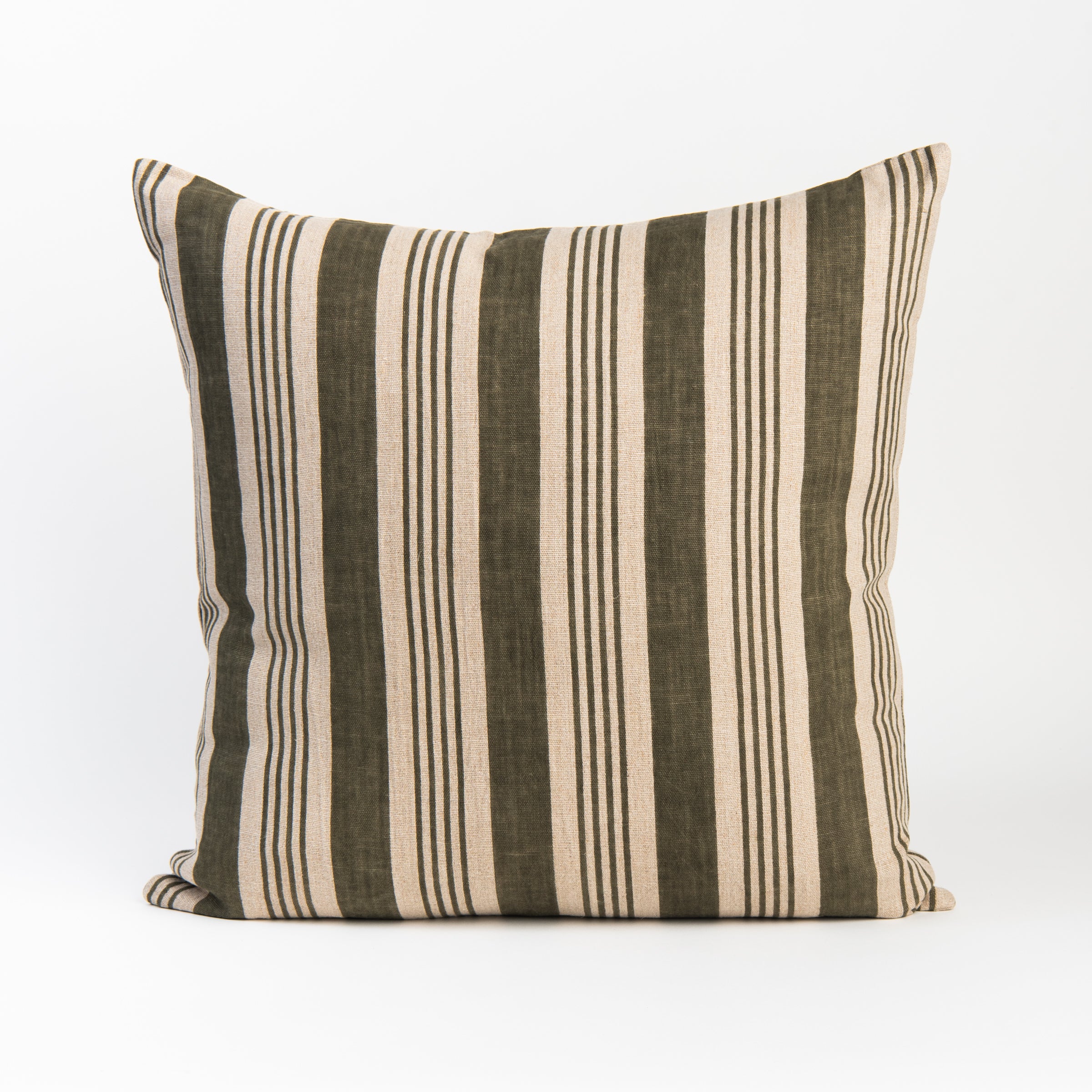 Harbor Green 22' Square Pillow on a white background at Addison West