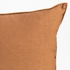 Dania Leather Pillow on a white background at Addison West