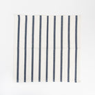 Denim Blue Striped Napkins, Set of 4 on a white background at Addison West