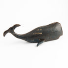 Large Reclaimed Metal Whale on a white background at Addison West