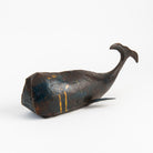 Large Reclaimed Metal Whale on a white background at Addison West