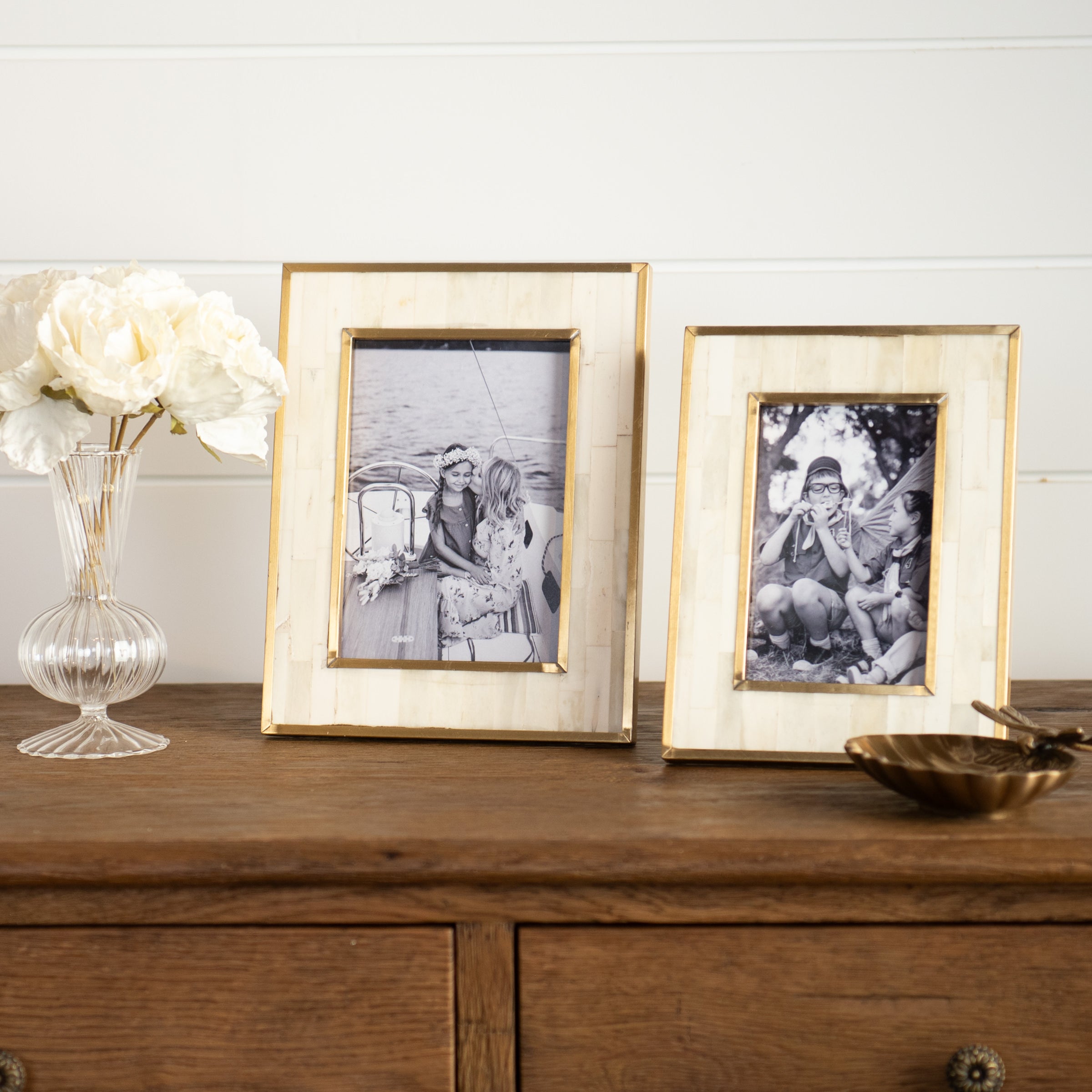 Saint Honore Picture Frame on a table at Addison West
