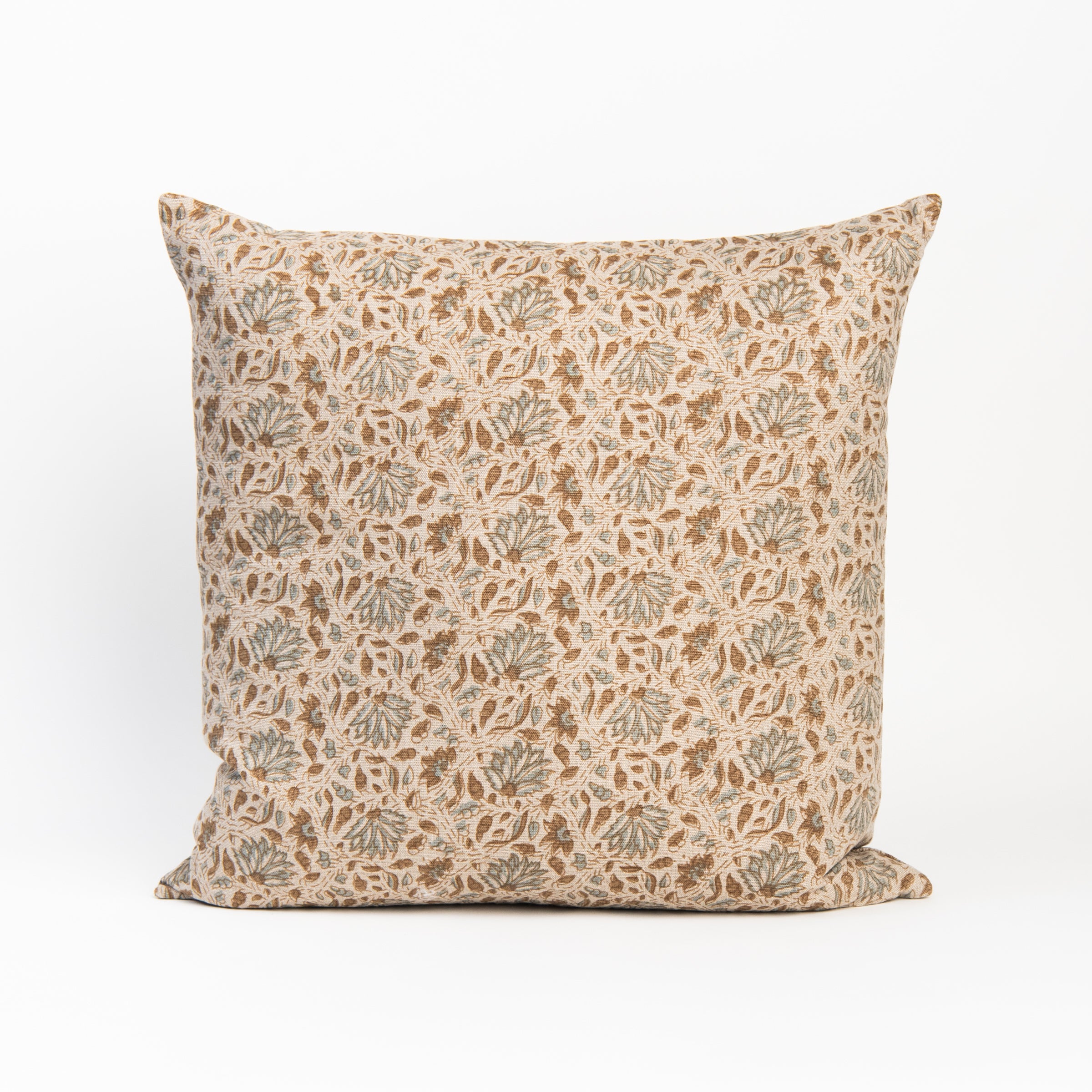 Mira Ocra Pillow 22" on a white background at Addison West