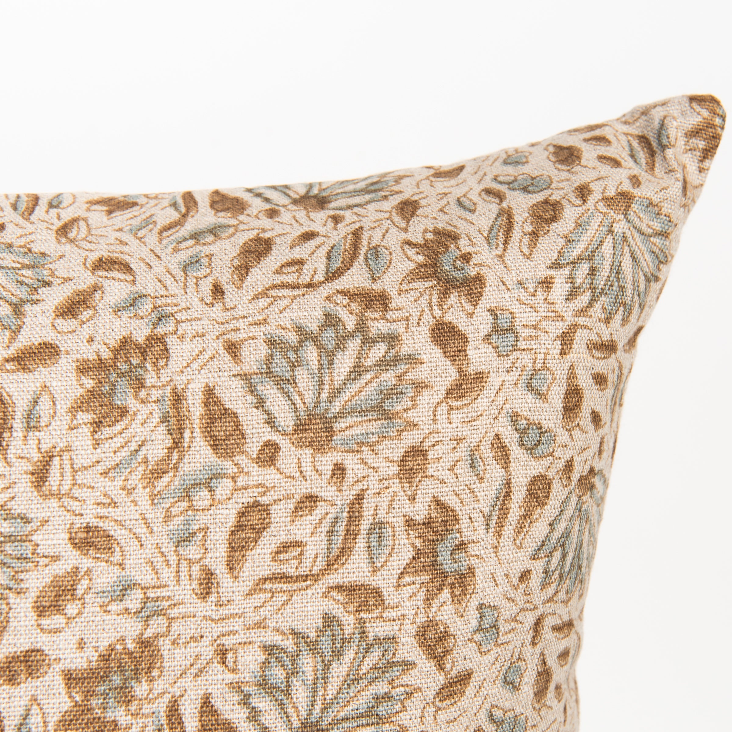 Mira Ocra Pillow 22" on a white background at Addison West