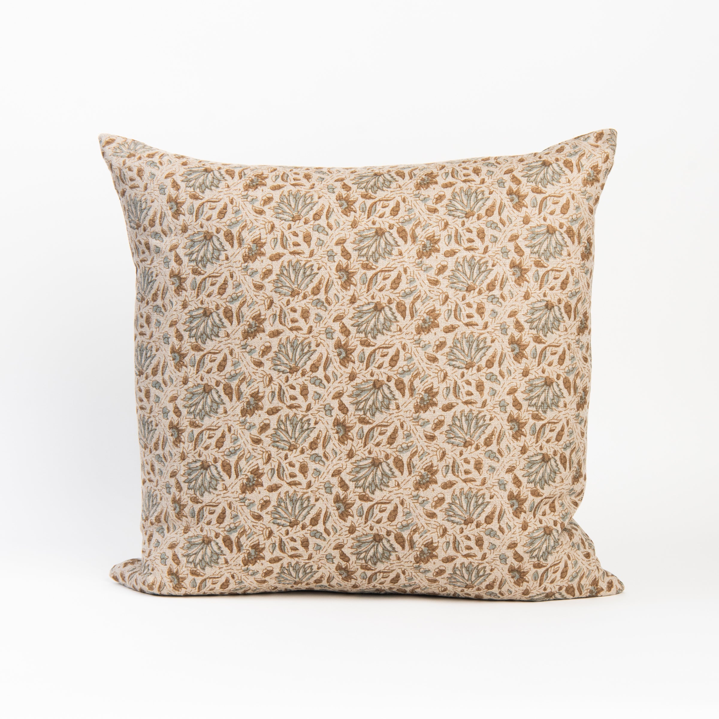 Mira Ocra Pillow 22" on a white background at Addison West