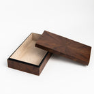 Large Chevron Wood Box on a white background at Addison West