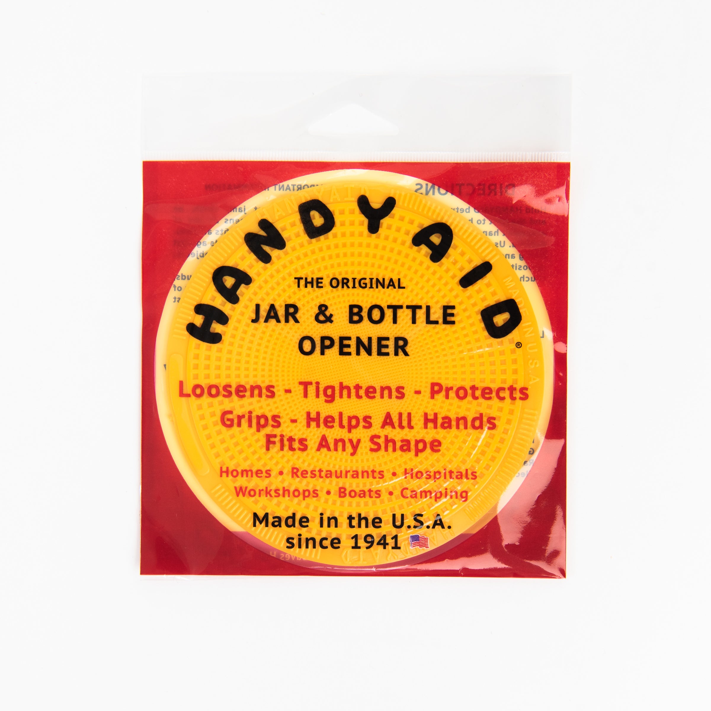 The HANDYAID Jar & Bottle Opener on a white background at Addison West