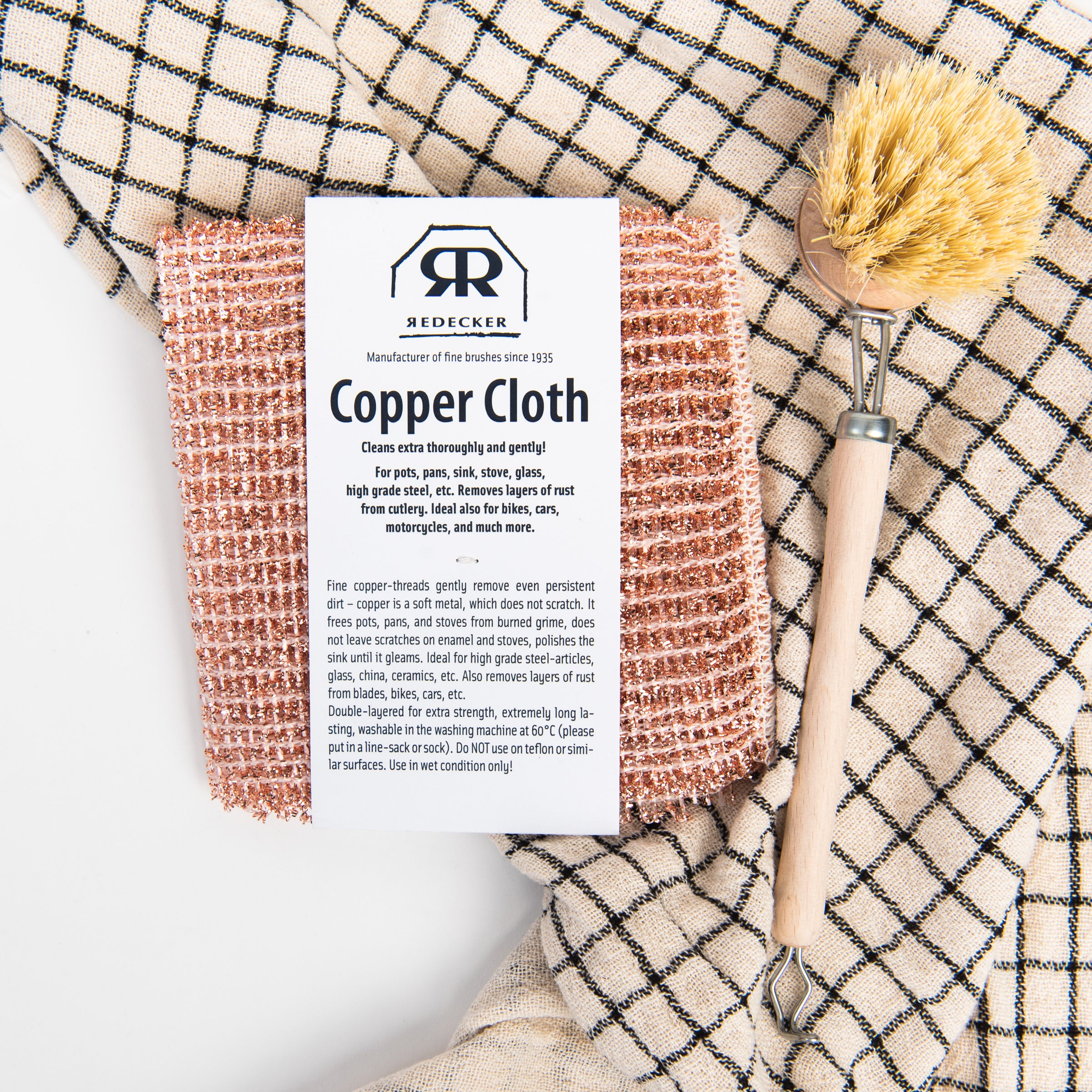 Redecker Copper Clothes, Set of 2 on a white background at Addison West