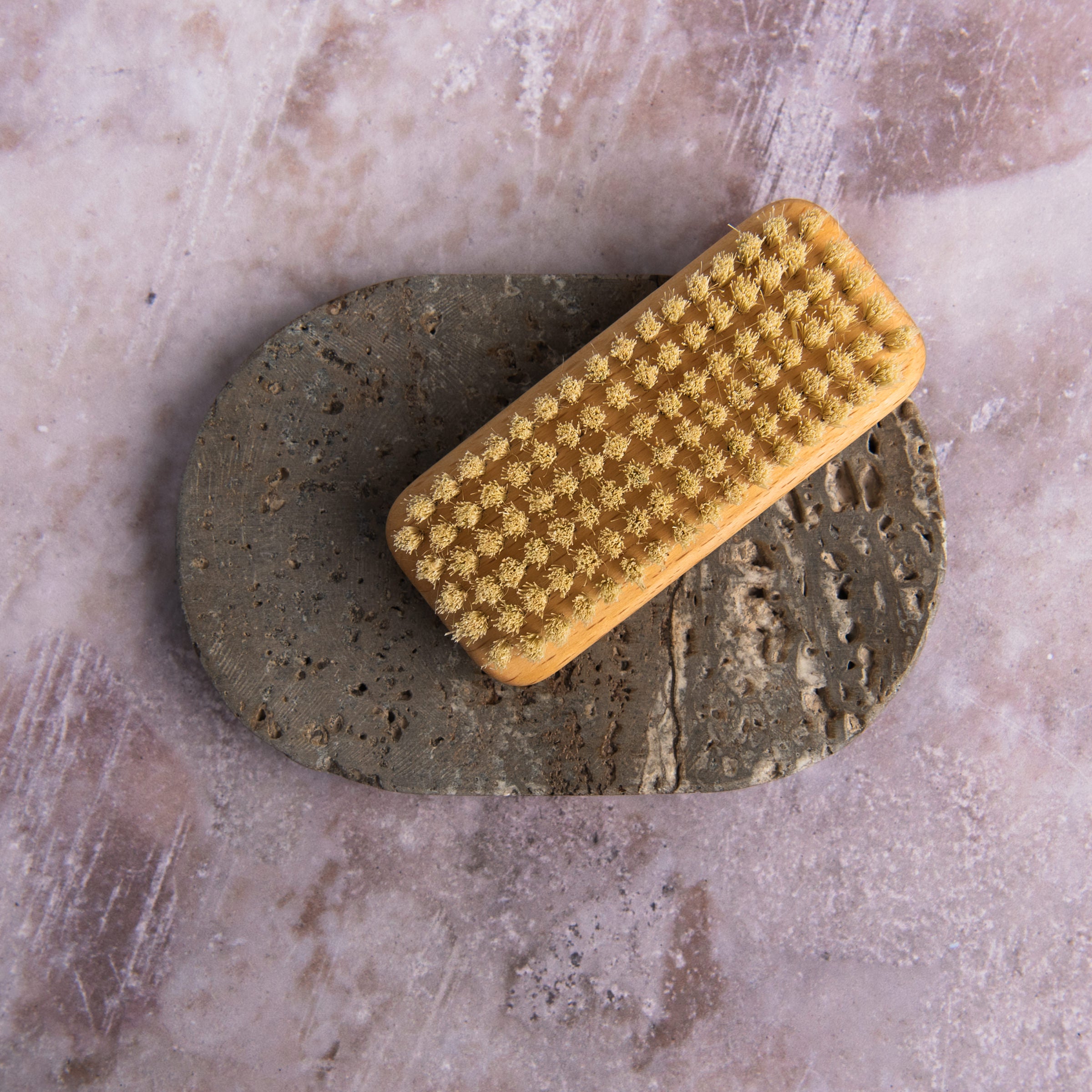Redecker Gardener's Nail Brush on a table at Addison West