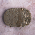 Travertine Soap Dish on a table at Addison West